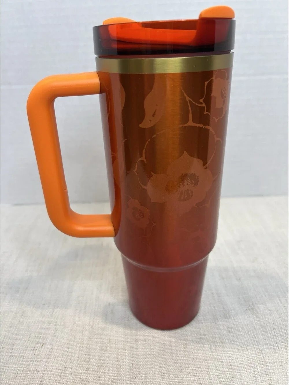 Stanley KAROL G 30oz Insulated Tumbler w/ Handle, Lid & Straw | Floral